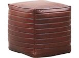 Vintage Cuscino Per Sedersi Sgabello Pouf Sgabello Sacco Seduta Pouf Pelle