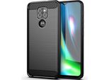 Carbonio Per Motorola Moto G9 Play / E7 Plus Nero