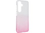 Shining Custodia Samsung Galaxy S24 5G S921 Trasparente/Rosa