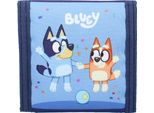 Czarny Portfel Bluey Z Motywem Najlepszych Przyjaciół 10X10 Cm