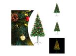 Vidaxl Albero Di Natale Artificiale Con Luci E Decorazioni Verde 180 Cm - Alberi Di Natale