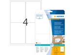 Herma Herma Etichette Riposizionabili Per Indirizzi A4 99,1X139 Mm Bianco Carta Mobile Opaca 100 Pz.