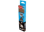 Maped 851721 Matita Black'peps, Hb, Con Gomma, Grigio Scuro/Arancio