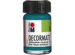 Marabu 1401 39 290 Decormatt Acrilico, Turchese 290, 15 Ml