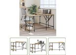 The Living Store Scrivania Rovere Sonoma 139X139X75 Cm Materiale A Base Di Legno