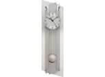Ams 5261 Orologio Da Parete Radiocontrollato Con Pendolo Argento Orologio A Pendolo In Vetro Alluminio