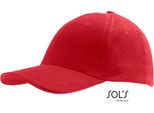 Sols 88100 | Six Panel Cap Buffalo / Berretto / Cappello - Colore: Rosso - Taglia: Unica