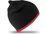 Result Winter Essentials RC046X | Reversible Fashion Fit Hat Cappello Invernale - Colore: Nero/Rosso - Taglia: Unica