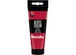Vernice Acrilica Marabu "Acrylcolor"", Rosso Carminio, 100 Ml"