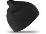 Result Winter Essentials RC074X | Cappello In Cotone A Doppia Maglia Cappello Invernale - Colore: Nero - Taglia: Unica