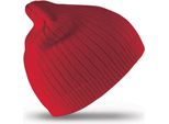 Result Winter Essentials RC074X | Cappello Invernale In Cotone A Doppia Maglia - Colore: Rosso - Taglia: Unica
