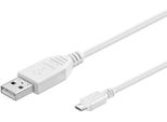 Goobay 96194 Cavo Usb 2.0 Hi-Speed, Bianco, 3 M - Spina Usb 2.0 (Tipo A) > Spina Usb 2.0 Micro (Tipo B)