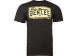 Maglietta Herren Normale Passform Boxlabel Nero M Benlee