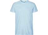 Neutral O61001 | Maglietta Uomo Aderente + Gots - Colore: Azzurro - Taglia: L