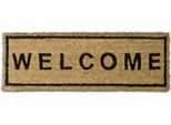 Relaxdays 10016749_0 Relaxdays Kokosmatte Welcome Braun 25,0 X 75,0 Cm
