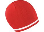 Result Winter Essentials R368X | Cappello Invernale National Beanie - Colore: Rosso/Bianco - Taglia: Unica