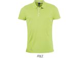 Sols 01180 | Polo Sportiva Uomo Performer - Colore: Verde Mela - Taglia: Xxl
