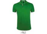 Sols 00574 | Polo Da Uomo Portland - Colore: Verde Germoglio/Grigio (Tinta Unita) - Taglia: M