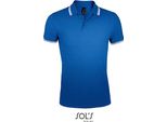 Sols 00577 | Polo Da Uomo Pasadena - Colore: Blu Reale/Bianco - Taglia: Xxl