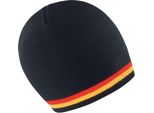 Result Winter Essentials R368X | Cappello Invernale National Beanie - Colore: Nero/Rosso/Oro - Taglia: Unica