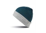 Result Winter Essentials RC378X | Cappello A Maglia A Doppio Strato Cappello Invernale - Colore: Verde Acqua/Grigio - Taglia: Unica