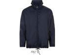 Sols 01618 | Giacca A Vento Shift Da Uomo / Impermeabile - Colore: French Navy - Taglia: 3XL