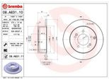2X Brembo 08.A631.11 Disco Freno Asse Posteriore