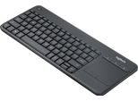 Logitech Wireless Touch Keyboard K400 Plus - Tastatur - Drahtlos - 2.4 Ghz - Tschechisch - Schwarz