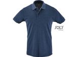 Sols 11346 | Polo Da Uomo Perfetta - Colore: Heather Denim - Taglia: S