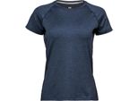 Tee Jays 7021 | Maglietta Sportiva Cool-Dry Da Donna - Colore: Navy Melange - Taglia: S