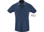 Sols 11346 | Polo Da Uomo Perfetta - Colore: Heather Denim - Taglia: M