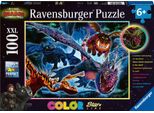 Draghi Luminosi Ravensburger 13710, 100 Pezzi