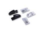 Highsider Adattatore Specchio Carenato Cnc FB-1 Corto, Nero, Set