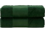 A&R 701.50 | Printme Asciugamano Da Bagno / 70 X 140 Cm - Colore: Verde Scuro - Dimensioni: 70 X 140 Cm