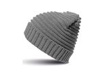 Result Winter Essentials RC376X | Cappello A Trecce Da Donna / Interno: 100% Poliestere - Colore: Grigio/Nero - Taglia: Unica