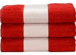 A&R AR080 | Asciugamano Subli-Me®, 50 X 100 Cm - Colore: Rosso Fuoco - Dimensioni: 50 X 100 Cm