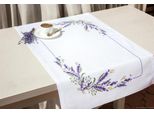 Luca-S Runner Da Tavola A Punto Croce "Lavanda"", Schema Contato, 75X46Cm"