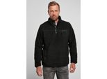 Brandit - Maglione Teddyfleece Troyer Nero - Xxl