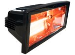 Brubaker Riscaldatore Radiante A Infrarossi IP54 Riscaldatore Per Patio Riscaldatore Radiante 1300 Watt Elettrico Nero