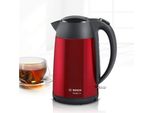 Bosch | Bollitore | Designline TWK3P424 | Elettrico | 2.400 W | 1,7 L | Acciaio Inox | Base Girevole A 360° | Rosso