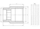 Messing-VerläNgerungsgewinde Wz 1/2''X25Mm'' - H/Zm-11-225