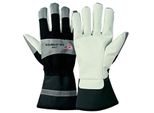 10 Paia Di Guanti Kcl Gibomech Beige/Nero Guanti Da Lavoro Guanti Protettivi