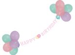 Ghirlanda Di Palloncini Happy Birthday Rosa 1,5 M - Taglia Unica