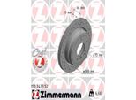2X Zimmermann 150.3437.52 Disco Freno Asse Posteriore