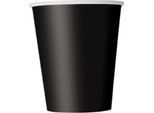 Set Di Tazze Per Feste 8 Pezzi Nero 210Ml - Taglia Unica