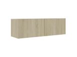 Mobile Tv Rovere Sonoma 100X30X30 Cm Materiale A Base Di Legno