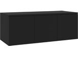 Mobile Tv Nero 80X34X30 Cm Materiale A Base Di Legno