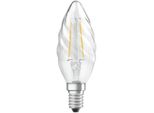 Osram Led Filament Retrofit Classic Candle Twisted 2.5W = 25W E14 Clear 250Lm Bianco Caldo 2700K