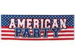 Striscione Usa Decorazione Per Feste Blu-Bianco-Rosso 220 X 74 Cm - Taglia Unica