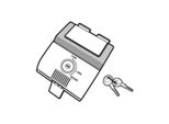 Kit Meccanismo Serratura Per Bauletto Moto Shad SH48 New Titanium